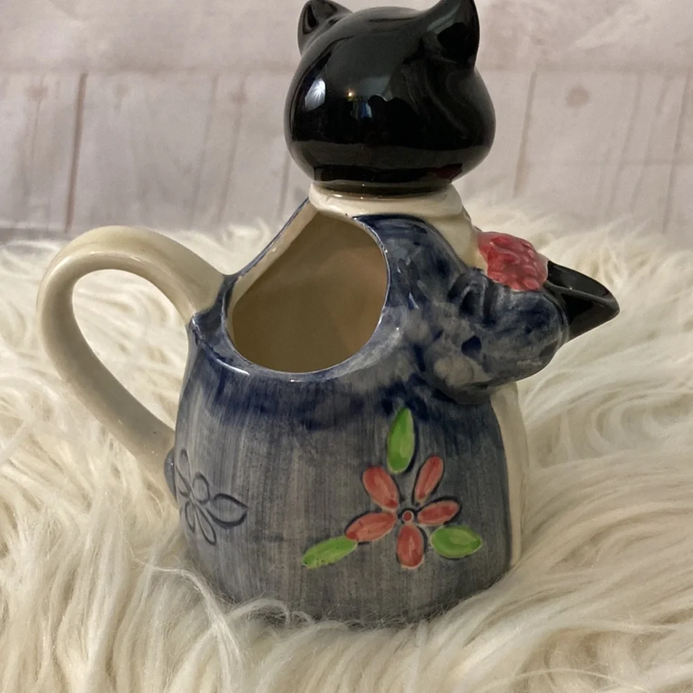 Vintage OTAGIRI Japan The Edith Collection Cat Creamer anthropomorphic